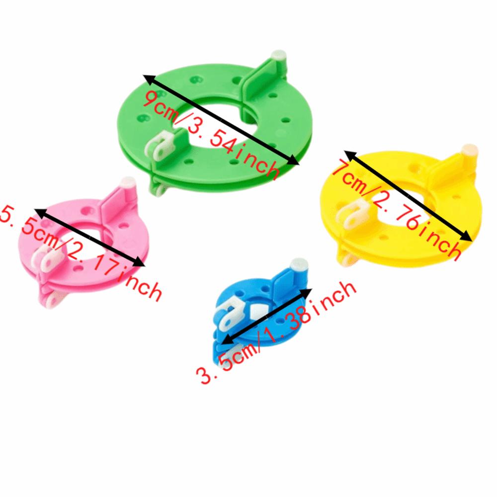Pack of 8 Pompom Maker Kits Colorful Design Pompoms Maker Tool Fluff Ball Weaver DIY Handicraft