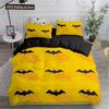 Комплект пододеяльника на Хэллоуин Летающий вампир Комплект постельного белья Летучие мыши Колдовство Магия Полиэстер Пододеяльник Размер кинг Для мальчиков девочек