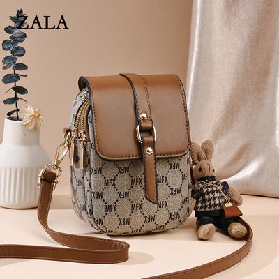 [Живая женская сумка] Сумка для мобильного телефона женская новая ретро маленькая сумка корейская версия простая многослойная милая сумка-мессенджер прилив