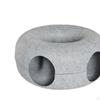 2 in 1 Cat Tunnel Bed Donut Cave Hideaway Pet Circle Hideout for Indoor Cats
