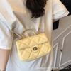 Fashion Lingge Handheld Small Bag Women's 2025 New High-end and Versatile Small Square Bag Niche One-shoulder Crossbody Bag Trend
