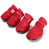 4pcs/set Soft-soled Dog Shoes Mesh Pet Sandals New Poodle Dog Shoes  for Small Dogs Puppies