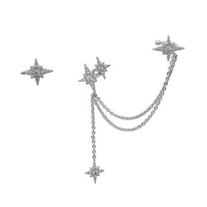 One-piece Star Ear Cuff Earrings