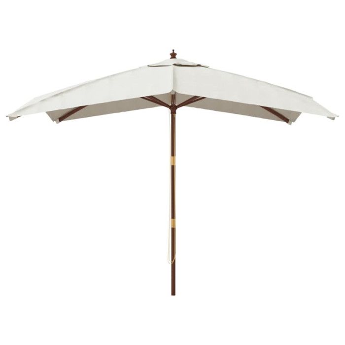 VidaXL Garden Parasol with Wooden Pole Sand 300x300x273 Cm 363191