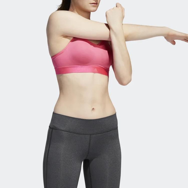 Adidas Solid Color Crossback Sports Bra Women Underwear Pink EA3389