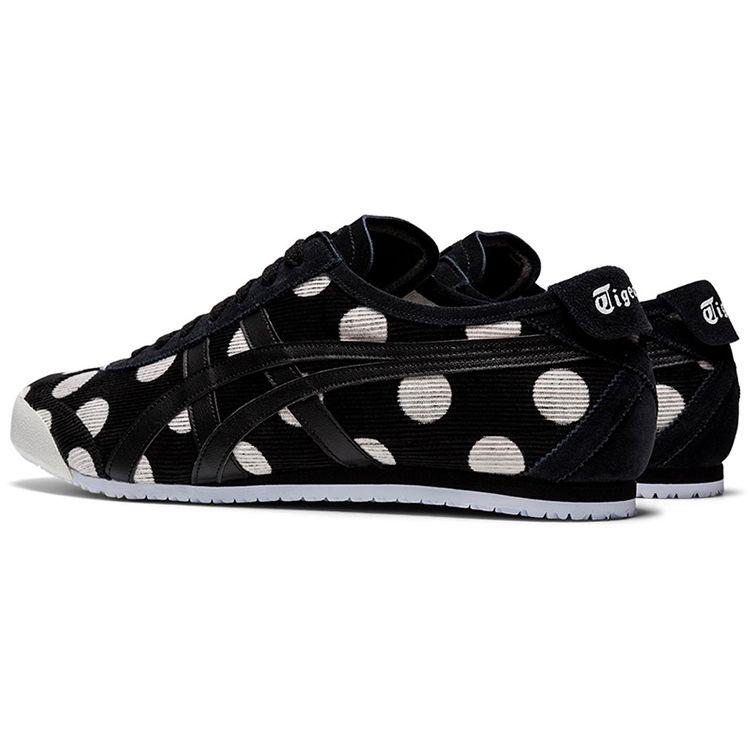 ONITSUKA TIGER Mexico 66 Удобные, амортизирующие, нескользящие, легкие низкие повседневные кроссовки унисекс, черно-белые в горошек 1183A947-001