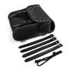 Bruce Shark Motorcycle Round Saddle Tool Waterproof PU Side Black & Saddlebag, Barrel, Bag, Bag, Bag,