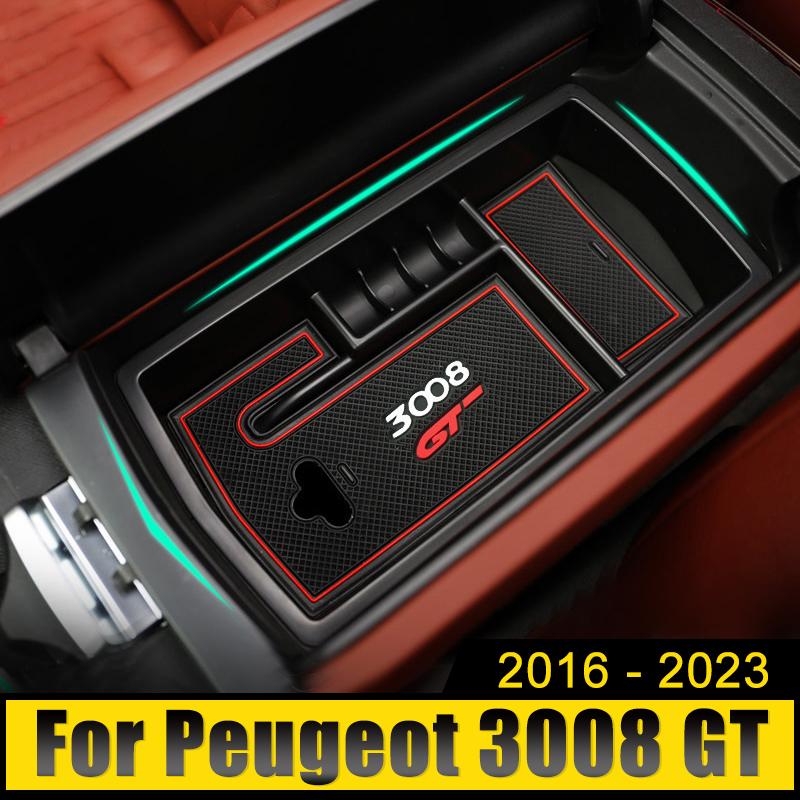 Автомобильные аксессуары для Peugeot 3008 GT 2016 2017 2018 2022 2023 гибридный подлокотник центральной консоли ящик для хранения лоток