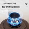 Foldable Walnut Wood Grain Phone Stand - 360° Rotation & Multi-Angle Adjustment for Streaming and Viewing