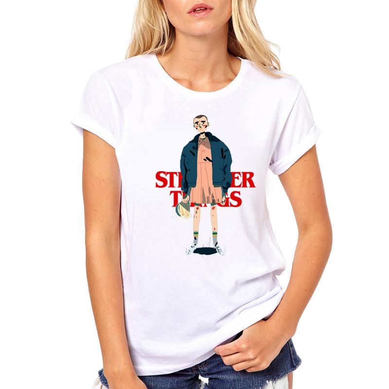 Stranger Things Eleven Waffle Hawkins T Shirt Men And Women White Casual Plus Size