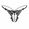 Sexy Open Crotch Panties Pearl Embroidery File Massage T-back Thong 184