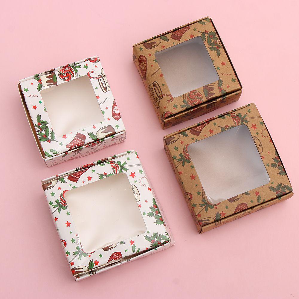 wedding supplies paper Multi-size kraft window package box gift box Christmas gifts box