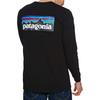Мужская футболка с длинным рукавом Logo Responsibility Long Sleeve 39161 PATAGONIA Черный P-6 (М, ЧЕРНЫЙ)