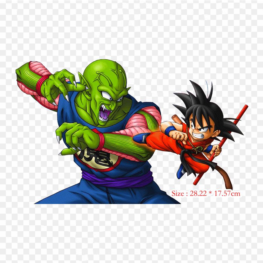 Patches For Clothes Bag Iron On Thermal Stickers Demon King Piccolo Vs Goku Goku Piccolo Pattern Washable Heat Transfer