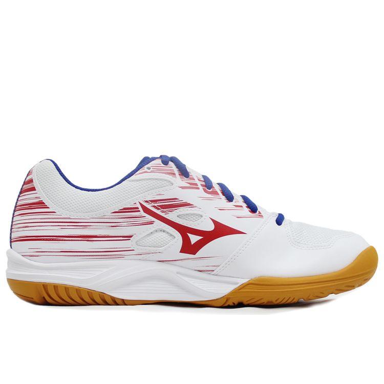 Mizuno Sky Blaster II Unisex White Red Blue Badminton Shoes 71GA204503