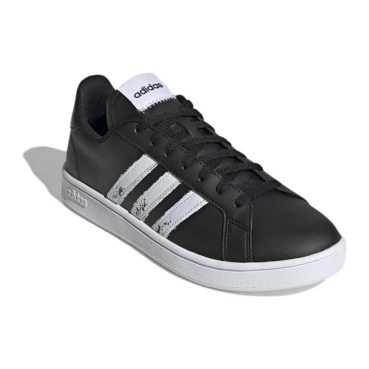 Adidas Grand Court Base Beyond Black White Мужские кроссовки Core-Black Cloud-White GX5755