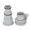 Набор из 4 шт. Адаптер для шланга бассейна Набор ПВХ Резьбовой Хомутный Тип Соединитель Шланга Насоса Бассейна Комплект для Замены