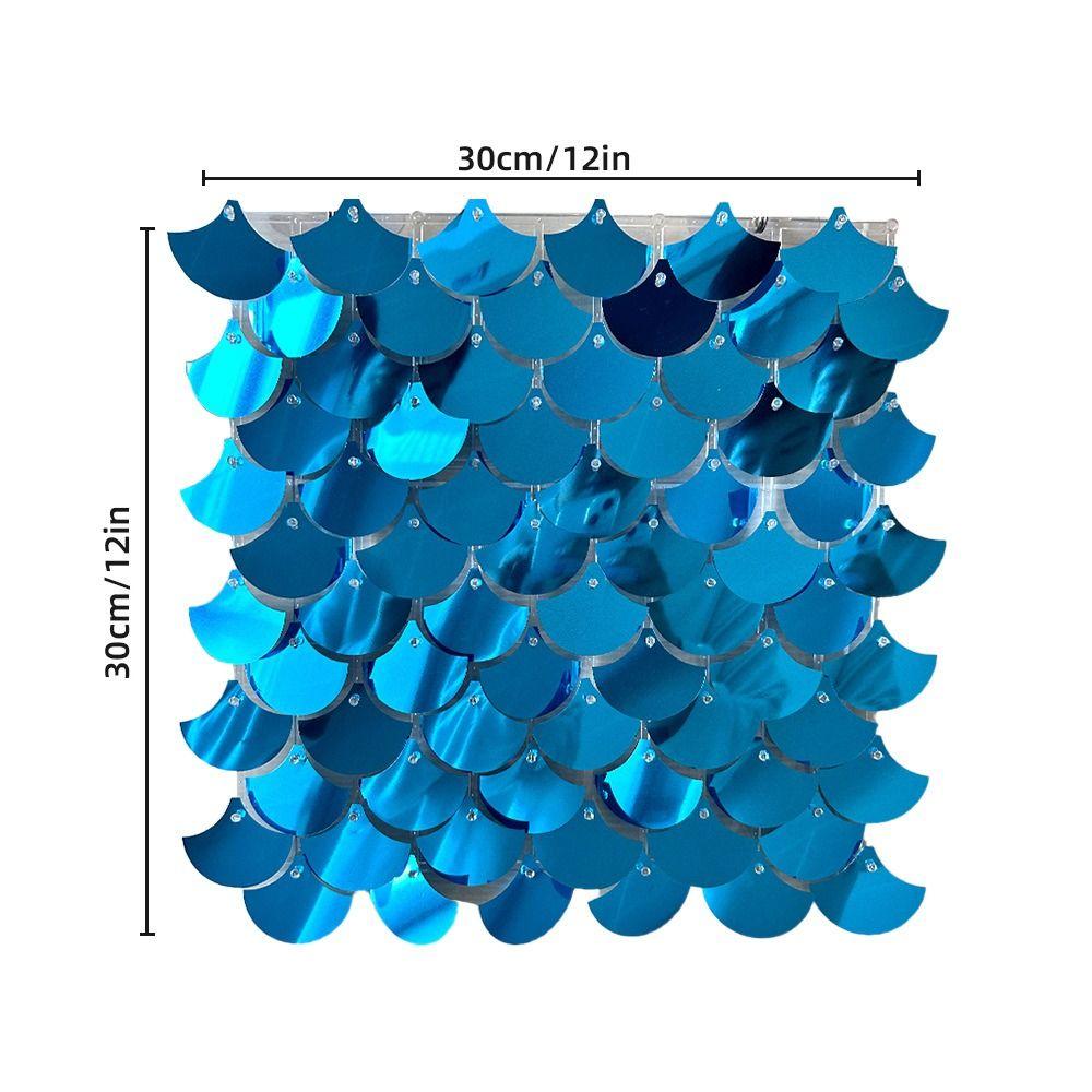 Свадебная панель с пайетками для декора стены Мерцающая фотозона в форме рыбьей чешуи