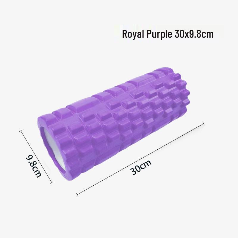 Pink EVA Foam Yoga Massage Roller with Textured Design