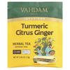 VAHDAM India, Настои, Травяной чай, Куркума, Цитрусовые, Имбирь, Без кофеина, 18 пакетиков для заваривания, 32.4г (1.14 унции)