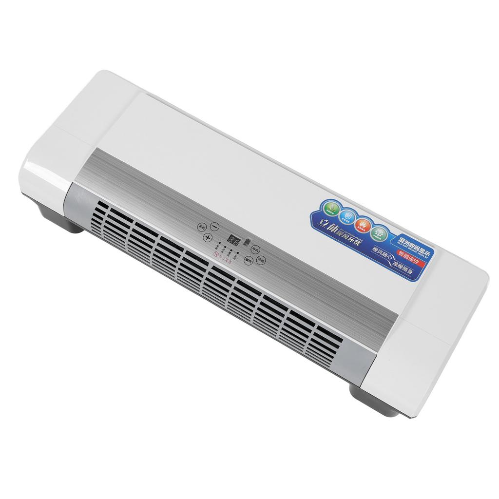 Настенный обогреватель, естественный ветер и теплый ветер, обогреватель двойного назначения, всесезонный таймер, дистанционное управление, 40 кв. м