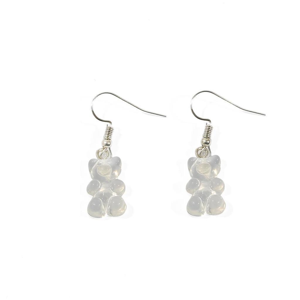 1 пара 3,6 см милые разноцветные акриловые серьги с медведем для женских модных аксессуаров