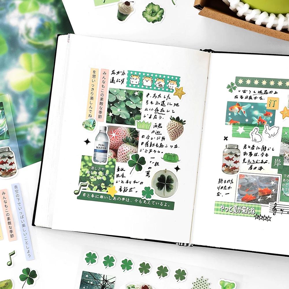 2 листа Y2K Gen Z Каваи Интернет Японские Воспоминания о детстве Вырезанная Клейкая Наклейка Журнал Коллаж Декорация Дневник