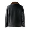 Clothes Winter New Fashion Urban Lapel Leather Jacket Men's Mink Fur Integrated Warm Leather Jacket