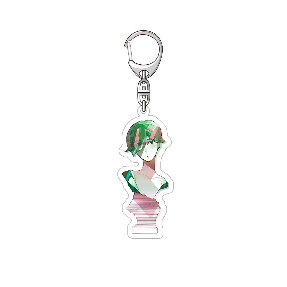 Land of the Lustrous Phosphophyllite rutile amethyst Obsidian Yellow diamond Ghost quartz Acrylic Keychain Bag pendant Fans Gift