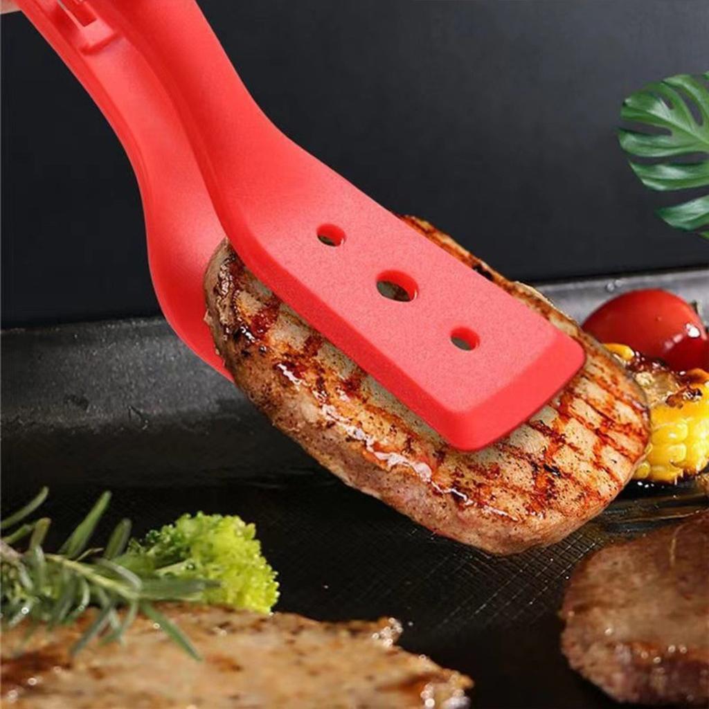 Silicone Steak Turner Spatula 2-in-1 Non Slip Heat Resistant For Grilling And Flipping