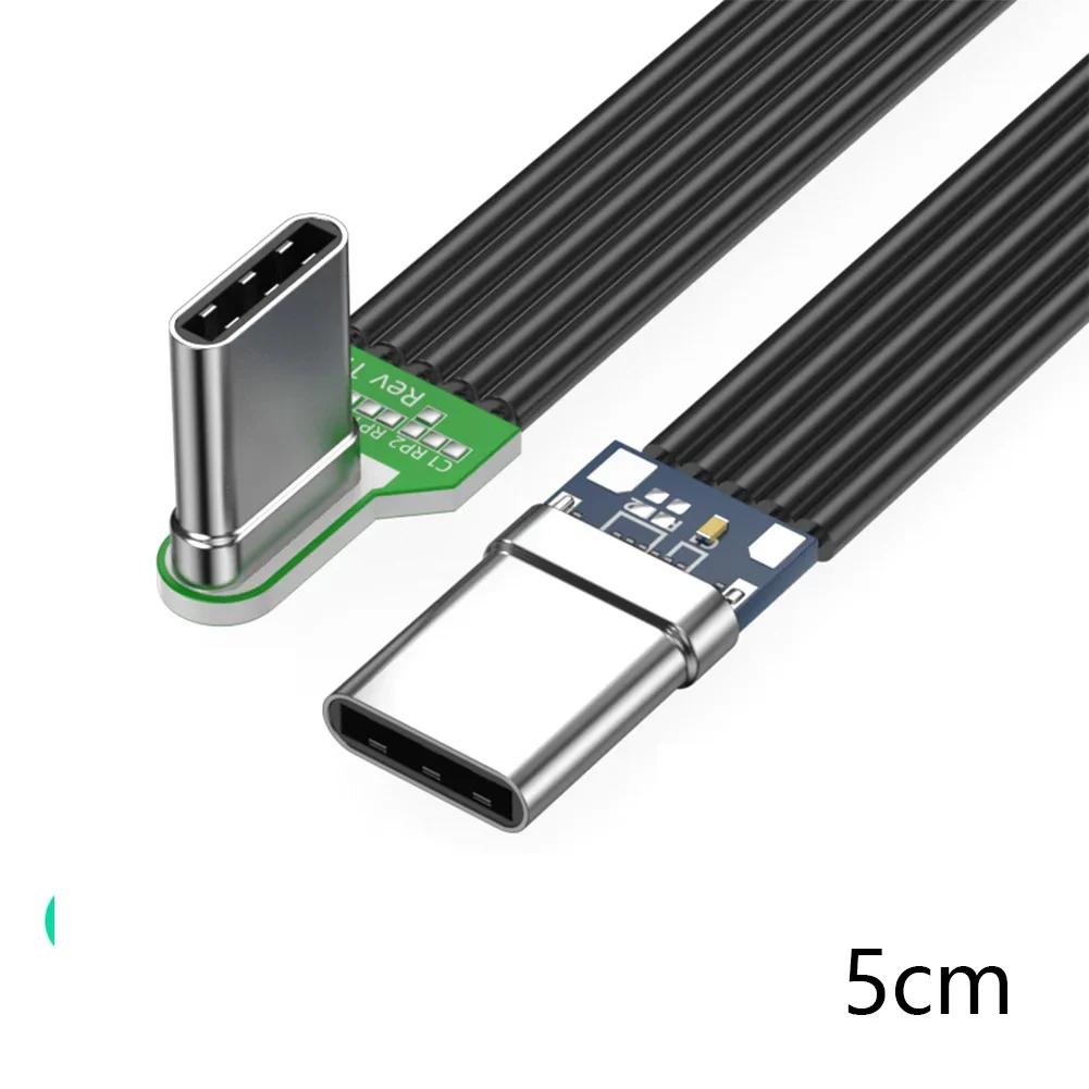 Тонкий Гибкий USB C Type C Кабель 20 Вт Мощная Передача 480 Мбит/с для Нескольких Мобильных Устройств Длина на Выбор