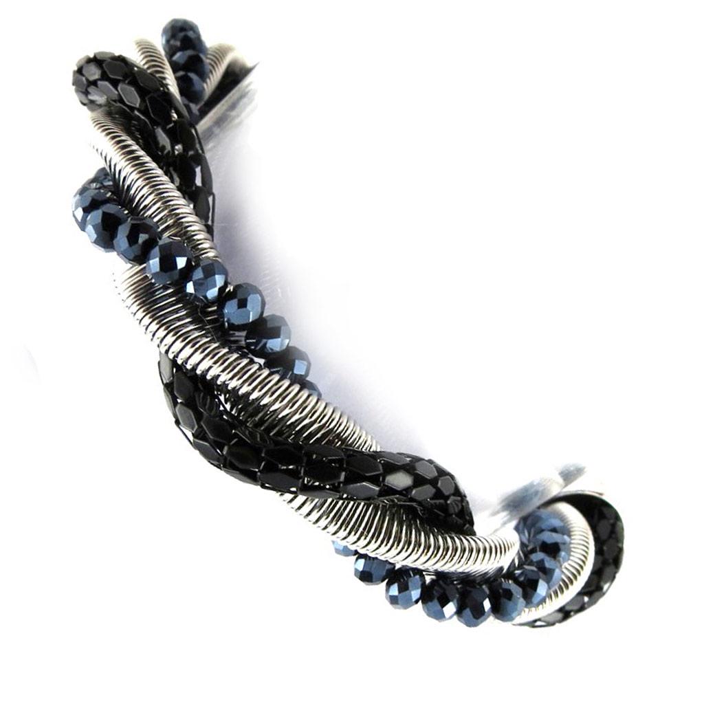 Les Trésors De Lily [N1567] - Дизайнерский браслет "Sissi" серо-черный