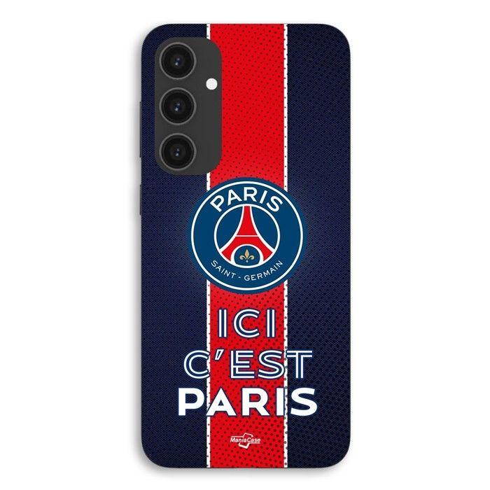 Coque Pour Samsung Galaxy S24 PSG logo ici c'est Paris Maniacase