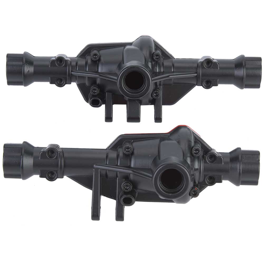 Металлические корпуса переднего и заднего мостов для Traxxas TRX4 1/10 модель автомобиля (Черный Красный)