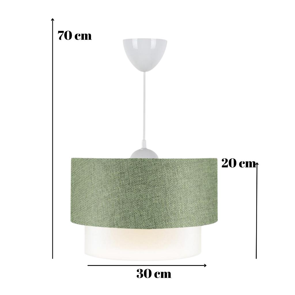 Cake Single Pendant Lamp Khaki Fabric Living Room Bedroom Young Room Chandelier