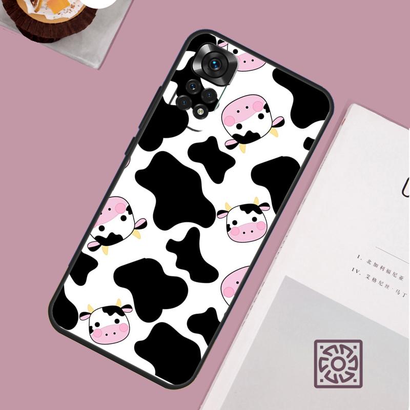 Чехол-книжка с коровьим принтом для Xiaomi Redmi Note 14 13 12 11 15 Pro Plus Redmi 15 13 10 10C 12C 13C 14C 15C