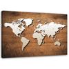 Canvas Print World Map On Boards