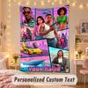 Custom Personalized Tapestry,GTA Print Custom Name Text Wall Art Hanging for Bedroom