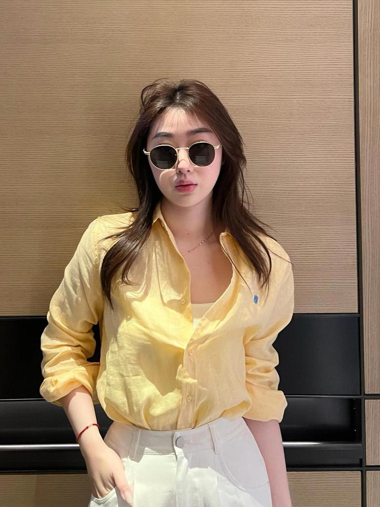 RL Ralph Lauren Хлопковая рубашка-поло с длинным рукавом и логотипом Small Pony для защиты от солнца - Мужская и женская коллекция Весна/Осень.