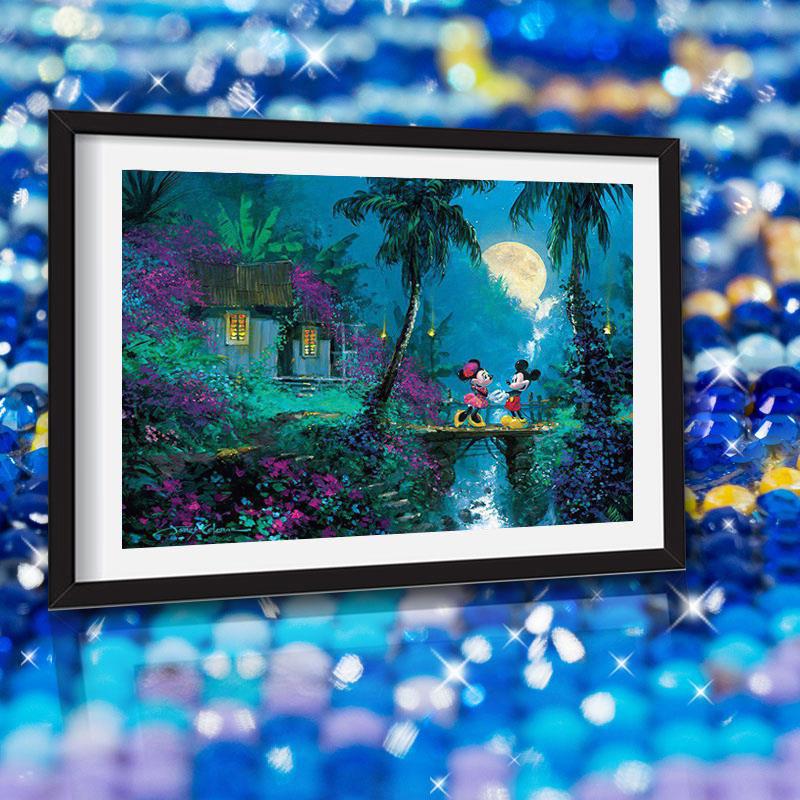 Алмазная картина, круглые стразы, Алмазная вышивка, вышивка крестиком, мозаика, романтический узор с мышами