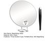 10/20/30X Magnifying Mirror with Tweezers Portable Travel Wall Hanging Handheld Desktop Men Women Magnified Makeup Vanity Mirror