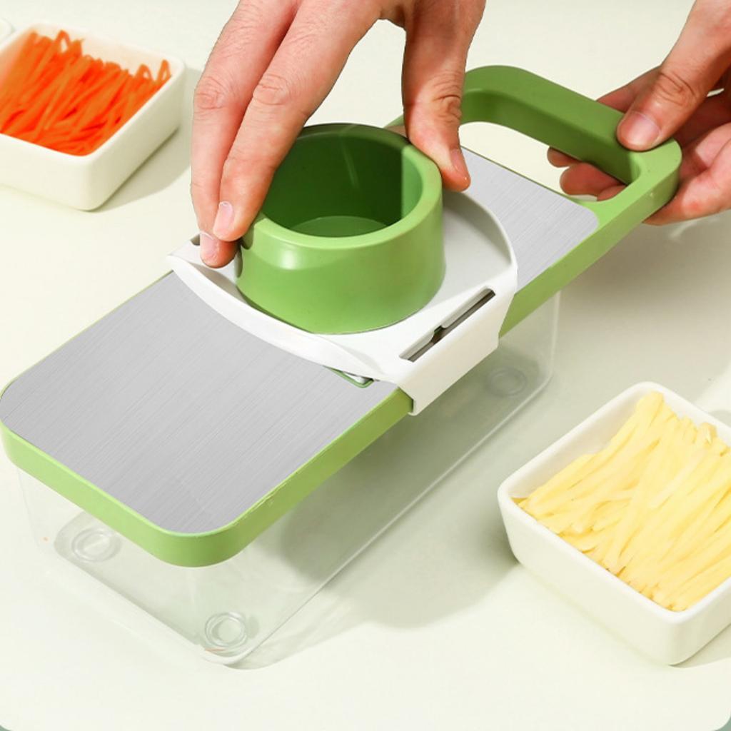 New Multifunctional Vegetable Cutter, 6 Blades Portable Mandoline For Kitchen, Adjustable Vegetable Cutter With Stainless Steel Blades