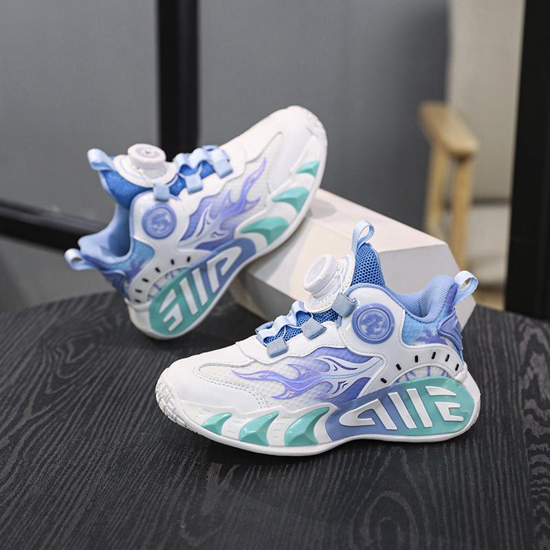 28-40 Детские Большие Размеры Удобные Дышащие Комфортные Модные и Модные Спортивные Кроссовки Баскетбольные Кроссовки Детская Обувь