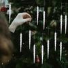 12 шт. Рождественская имитация Прозрачный Рождественский Лед Подвеска Искусственный Прозрачный Вечеринка Зима Рождество Новый Для Украшения