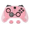 PlayVital Stellar Mecha Silicone Protective Cover for Xbox Elite Series Grip Protector with 2 Thumb Grip Caps and Mechanical Pink 2, Non-Slip