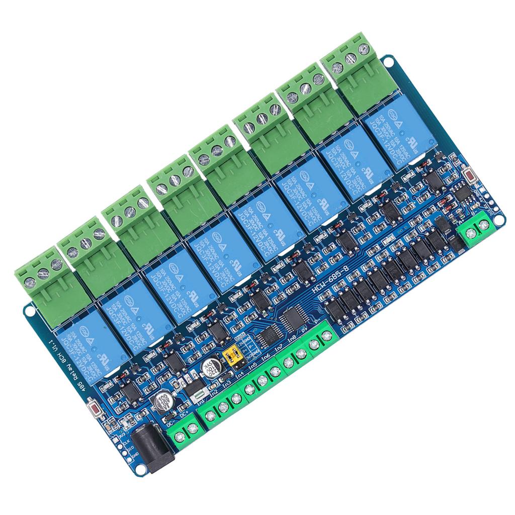 Relay Output Board Module Plastic 8 Channel Portable Low Power Consumption Electronic Component