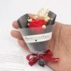 2 шт. Мини-букет из сушеных цветов Искусственная роза Натуральный гипсофил Цветочный букет для фотосессии Поделки своими руками Домашний Свадебная вечеринка