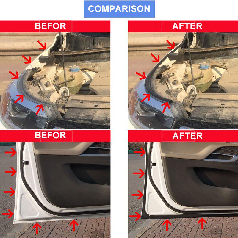 Уплотнительная полоса для двери автомобиля, резиновые наклейки типа DZP, шумоизоляция, защита от пыли, звукоизоляция, уплотнительные ленты, аксессуары для интерьера