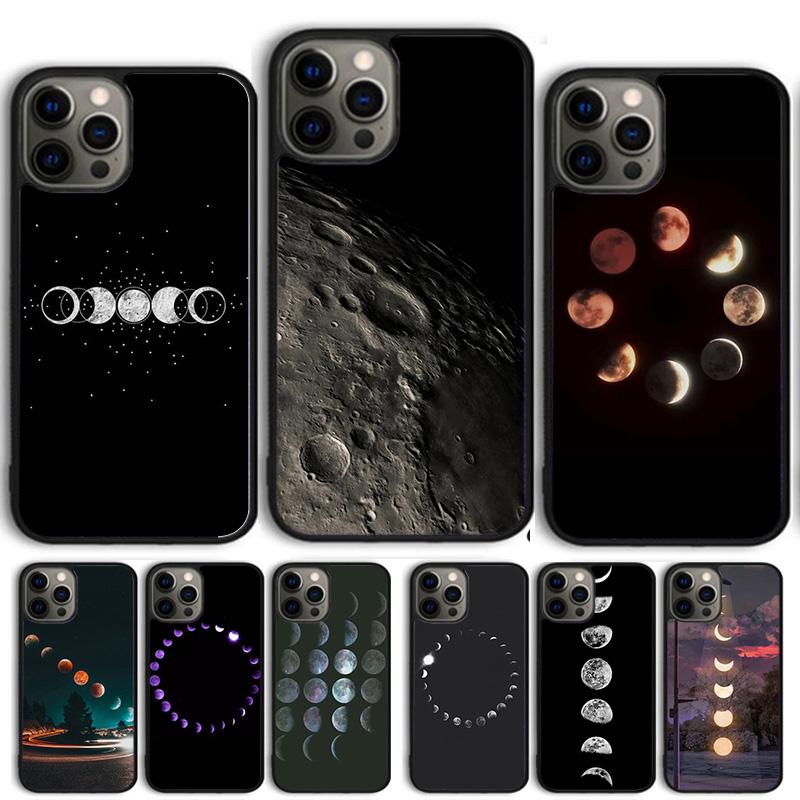 Чехол для телефона «Фазы Луны» для iPhone 17 Air 14 15 16 13 12 Чехол для Apple iPhone 17 Air 14 15 16 Pro Max 6S Plus Coque