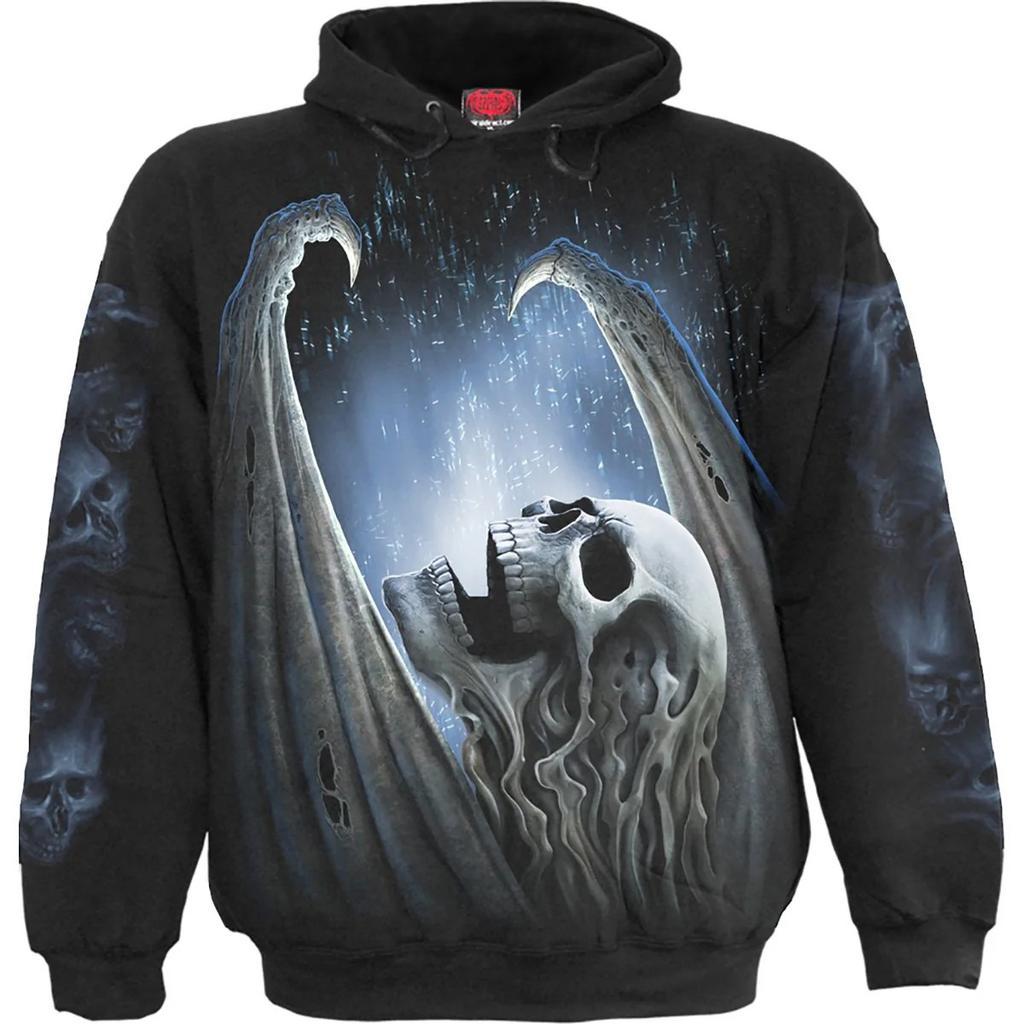 Spiral Direct Unisex Adult Winged Skeleton Hoodie